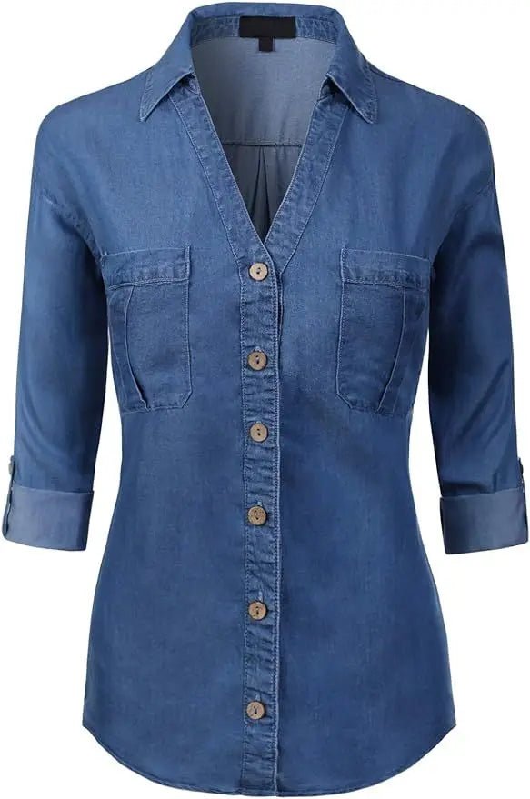 Classic Quality Denim Shirt For Every Occasion Effortless Style Bold And Beautiful Trendy Perfect Iconic Shirts For Women