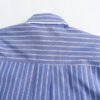 Women'S Shirt Spring And Summer New Fashion Stitching Design Lapel Striped Top Women'S Shirt Chic