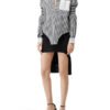 Women & Ladies Fashion And Casual Contrast Color Fabric Long Sleeves Striped Shirts Blouse