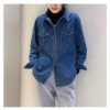New Spring Autumn Blue Denim Shirt Casual Coat Women Ladies' Blouses & Tops