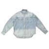 Women'S Loose Fit Breathable 100% Cotton Denim Shirt Multi Pocket Design Long Sleeve Medium Wash Streetwear Style