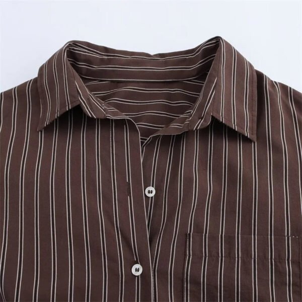 Autumn Women'S Striped Shirt Tops New Fashion Bat Sleeve Tops Casual Loose Women'S Shirts