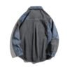 Retro Washed Denim Shirt For Men And Women, Spring And Autumn Design Sense, Niche Patchwork Casual Lapel Workwear Shirt Jacket