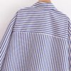 Women Spring New Chic Fashion Striped Shirt Vintage Long Sleeve Button Up Casual Female Shirts Blusas Chic Tops