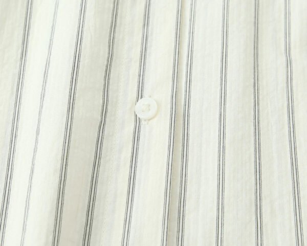 Women'S Clothing Autumn New Fashion Simple Versatile Striped Tie Loose Shirt