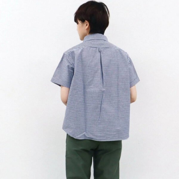 Women'S Smart Casual Plaid Red Shirt With Large Sailor Collar And Short Sleeves For Summer Office Wear