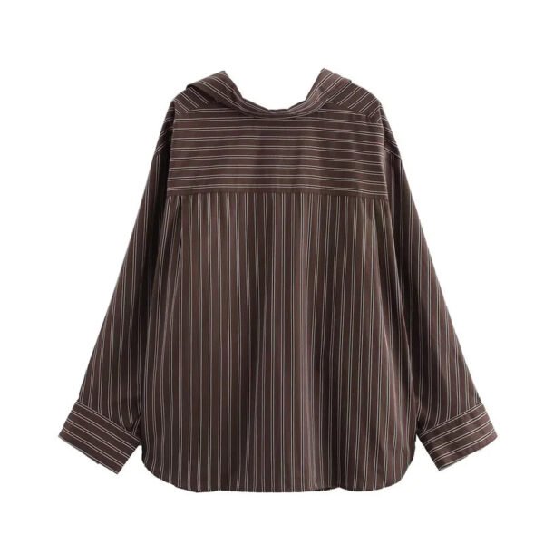 Autumn Women'S Striped Shirt Tops New Fashion Bat Sleeve Tops Casual Loose Women'S Shirts